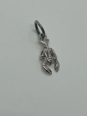 Vtg 925 Sterling Silver Lobster Charm / Pendant